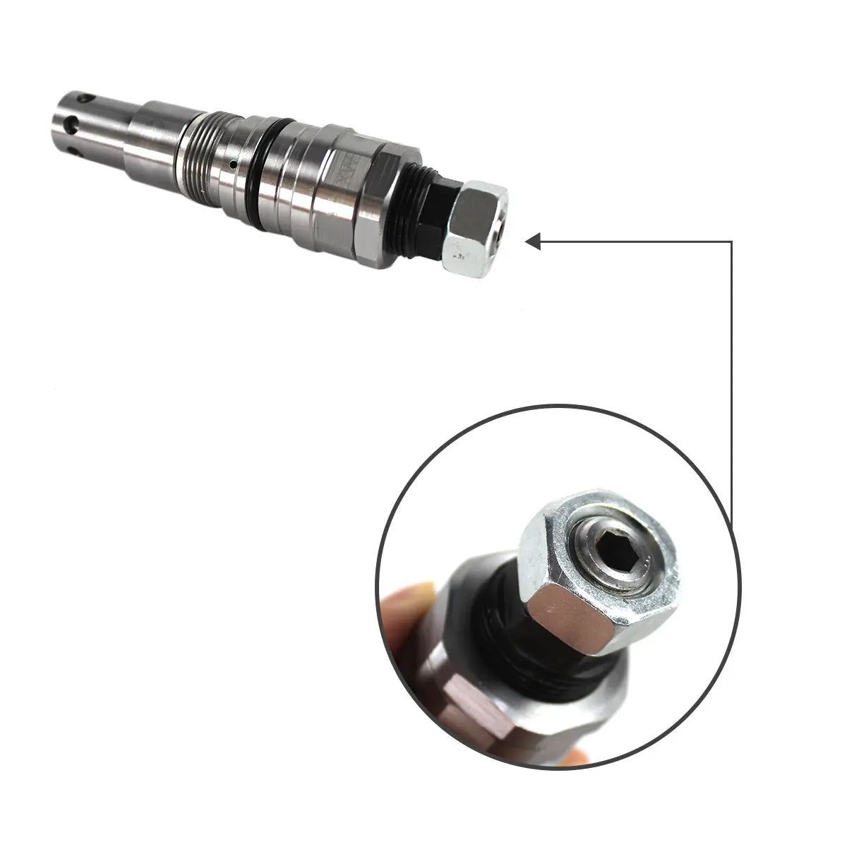 YN22V00001F8 main relief valves for Kobelco SK200-5 SK200-6 - image 2
