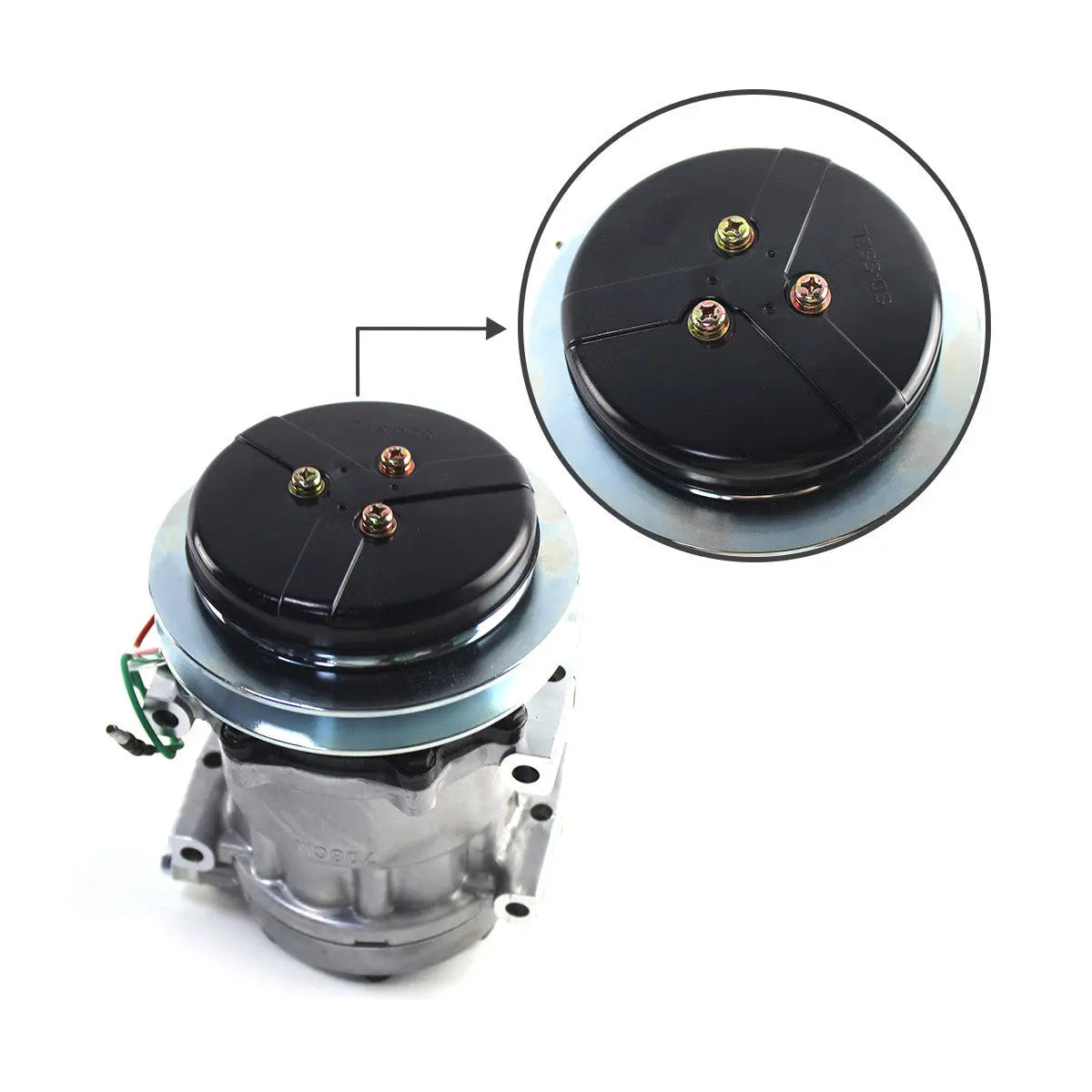 A/C Compressor YX91V00001F1 for Kobelco SK200-8 SK350-8 Excavator - image 2