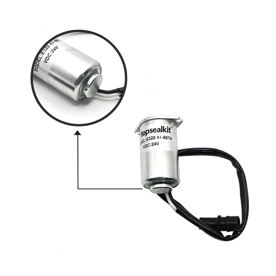 Unidad de válvula solenoide de bomba hidráulica principal 4I-5674 de 24V para excavadora Caterpillar E320 E312 E315