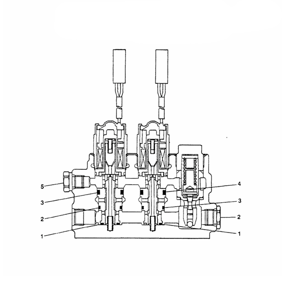 PU35V00003F1 solenoid valve for Kobelco Excavator SK015