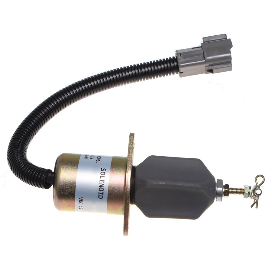 YM129953-77802 stop solenoid for Hyundai Excavator R55-3 - image 2