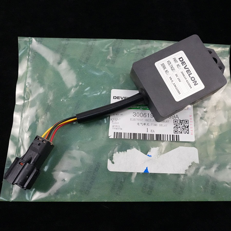 timer relay 300619-02309A for Doosan DL200 DL250 Wheel Loader DX140 DX200 Excavator